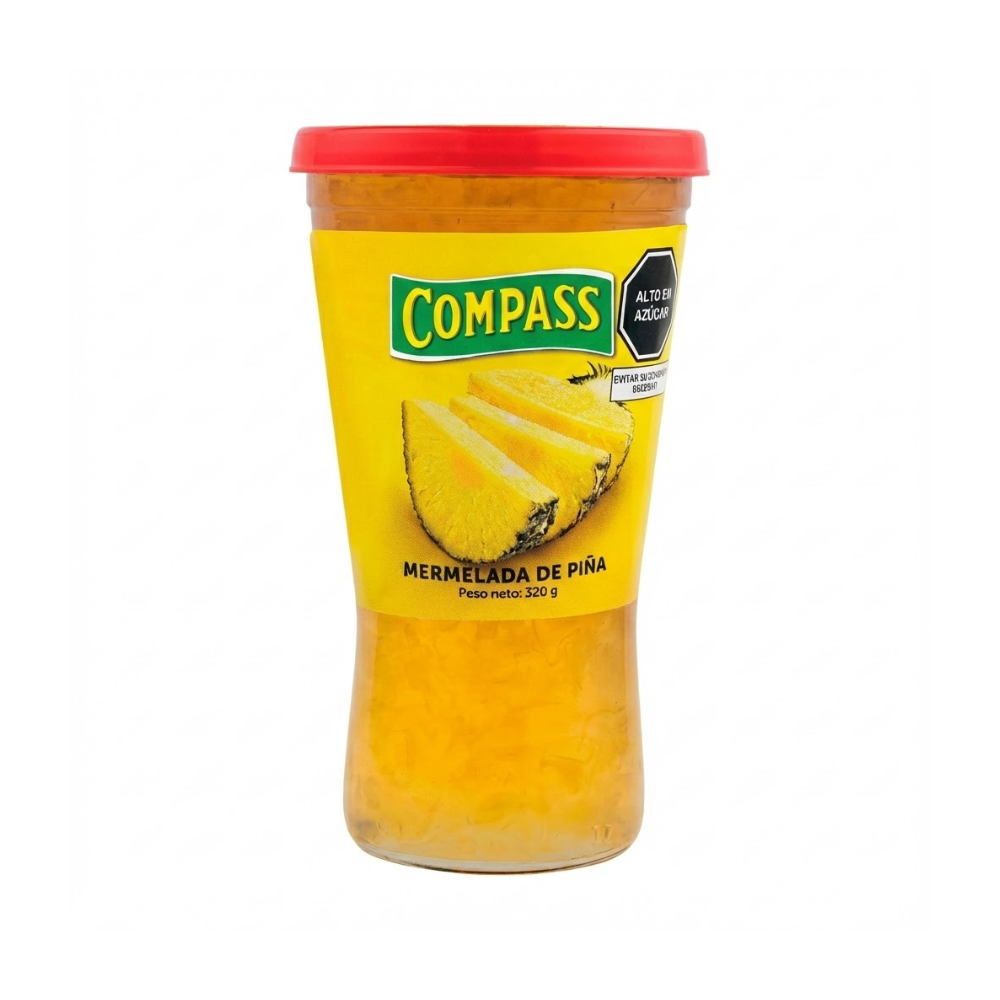 Mermelada Compass Piña Vaso 320g – Super día