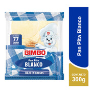 Pan Pita Blanco Bimbo Bolsa 10Und 300g