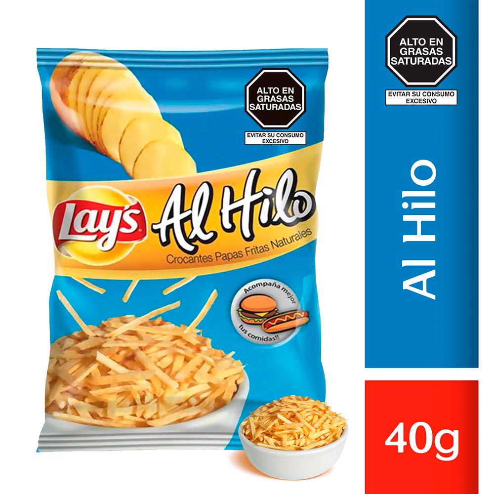 Papas Al Hilo Lays Bolsa 40g