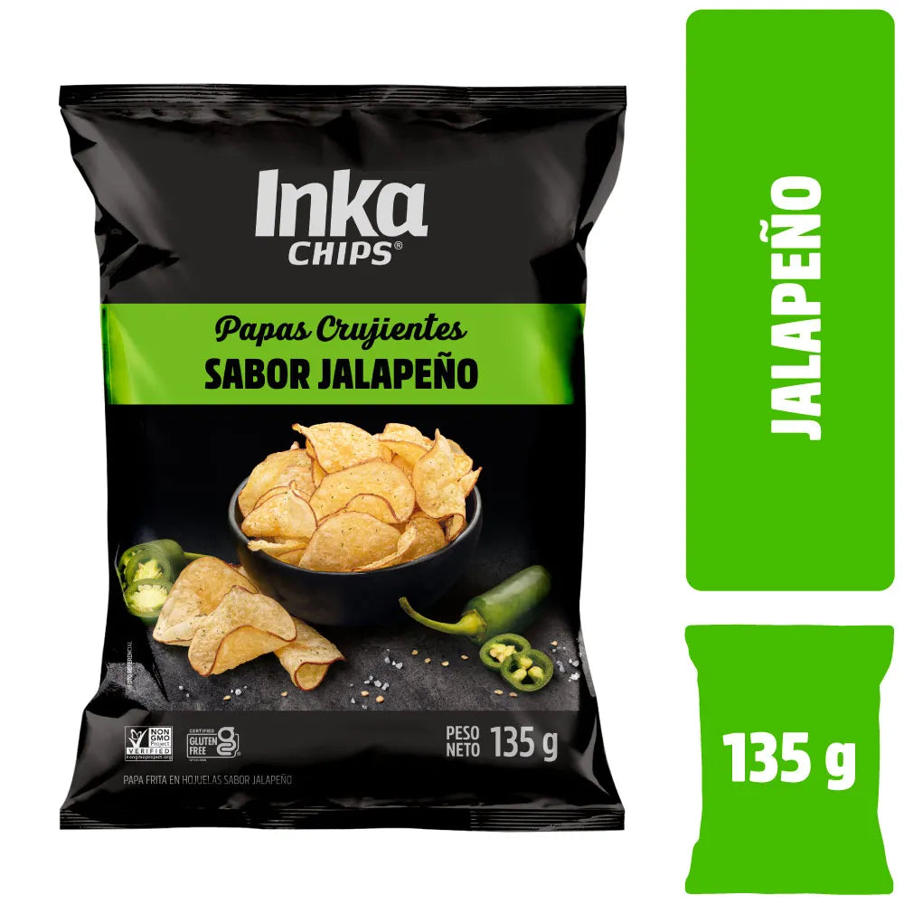 Papas Inka Chips Jalapeño Bolsa 135g