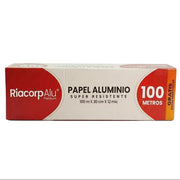 Papel De Aluminio Riacorp Caja 100mt x 30 cm