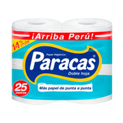 Papel Higiénico Paracas Celeste 4Und