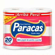 Papel Higienico Paracas Rojo X 4Und