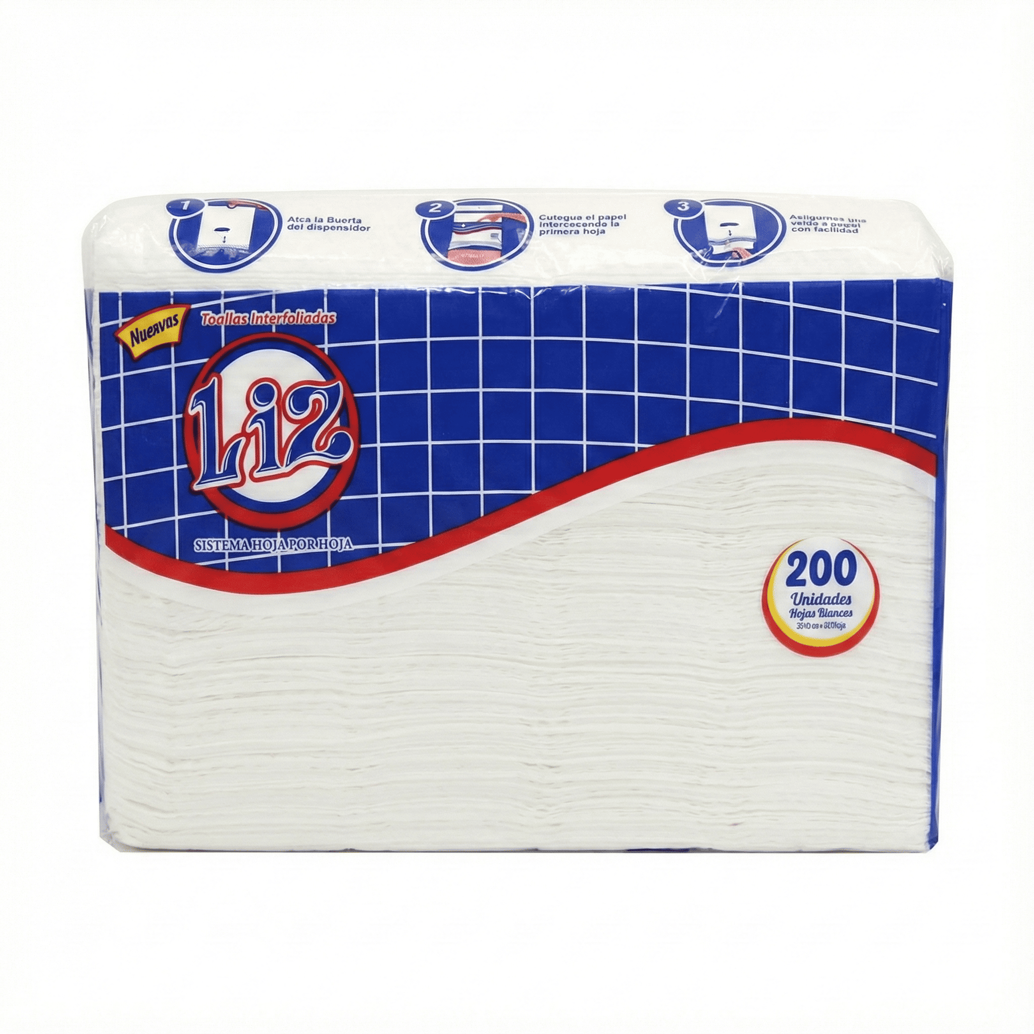 Papel Toalla Interfoliado Liz 200 Hojas