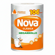 Papel Toalla Nova Naranja 106 Hojas