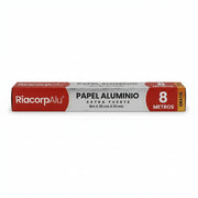 Papel de Aluminio Súper Resistente Riacorp 8 m x 30 cm
