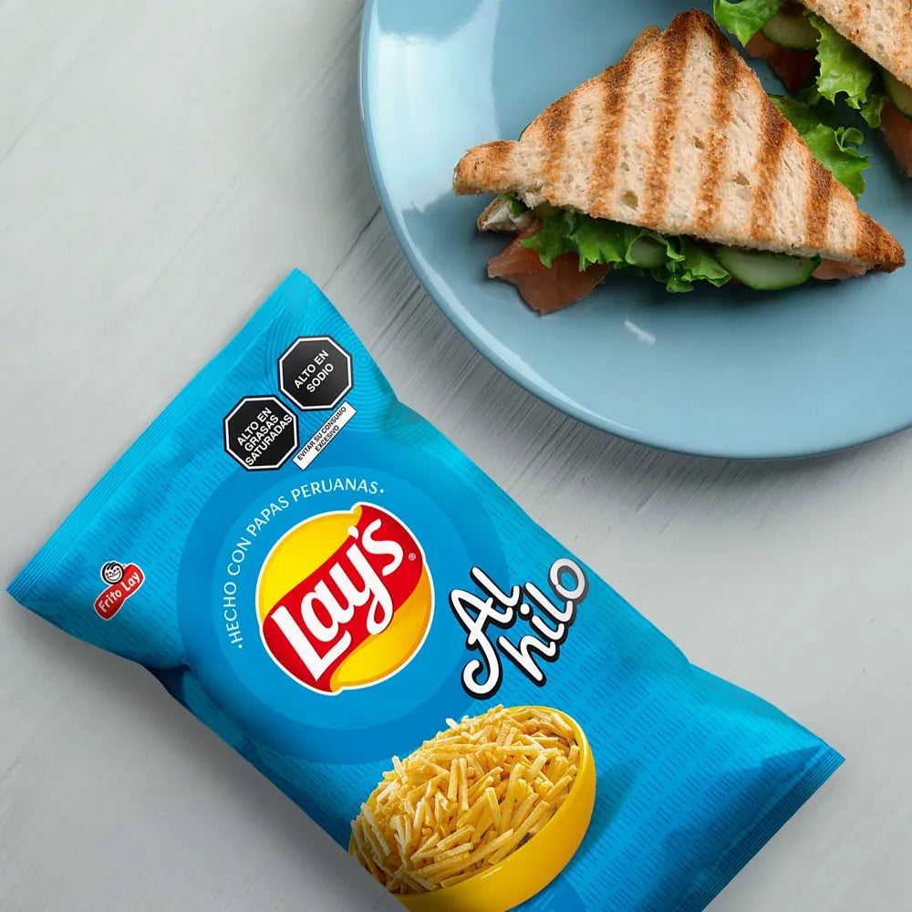 Papitas Lays Al Hilo Bolsa 155g