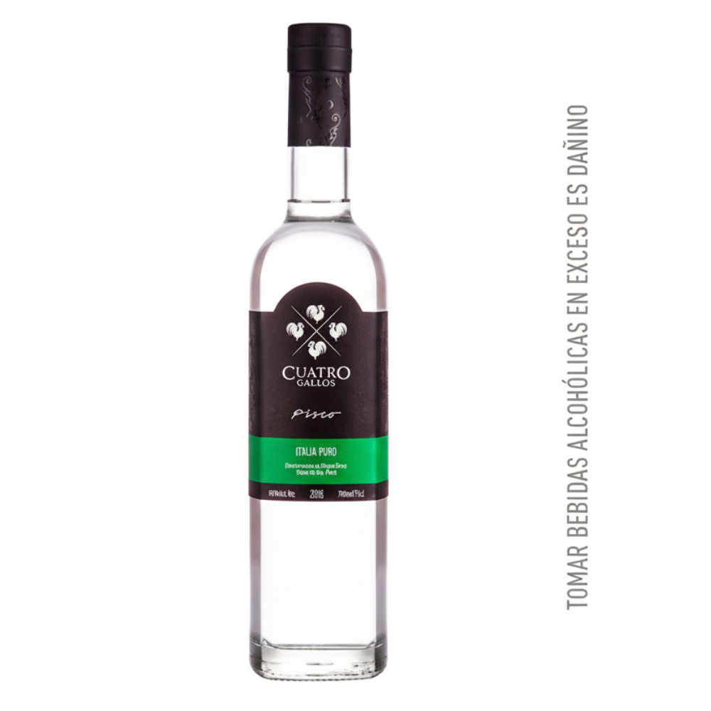 Pisco Cuatro Gallos Italia 700Ml