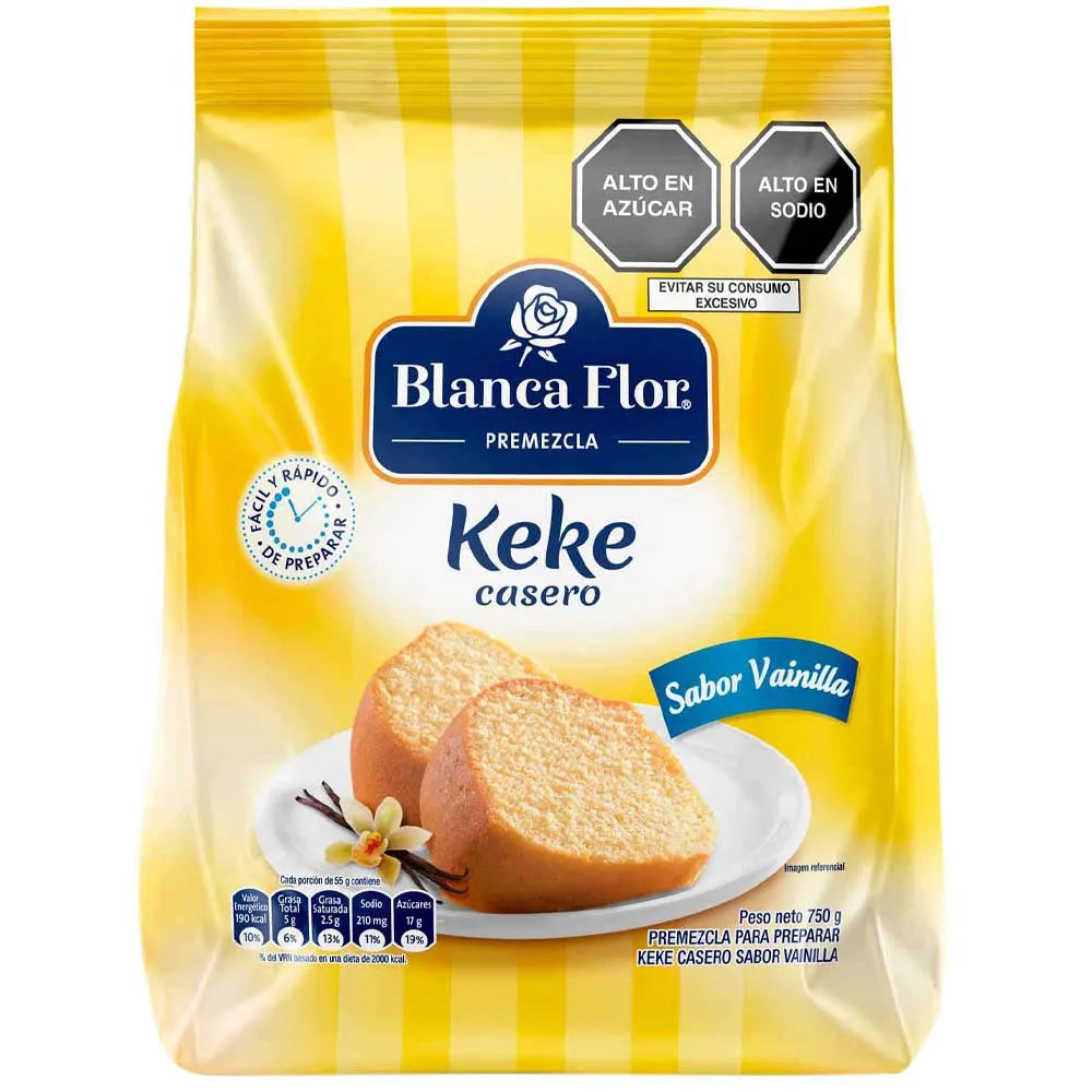 Pre Mezcla para Keke Vainilla  Blanca Flor 750G