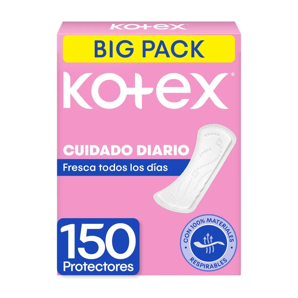 Protectores Diarios Kotex Normal 150 Und