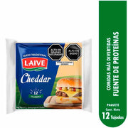 Queso Cheddar Laive Paquete 227g