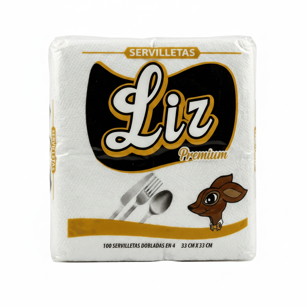 Servilleta Liz Blanco Dobladas 4