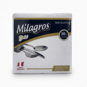 Servilleta Milagros Blanca Doblado en 4
