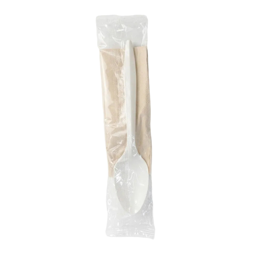 Set Cuchara De Maíz +Servilleta Inecoware Paquete 25 Und