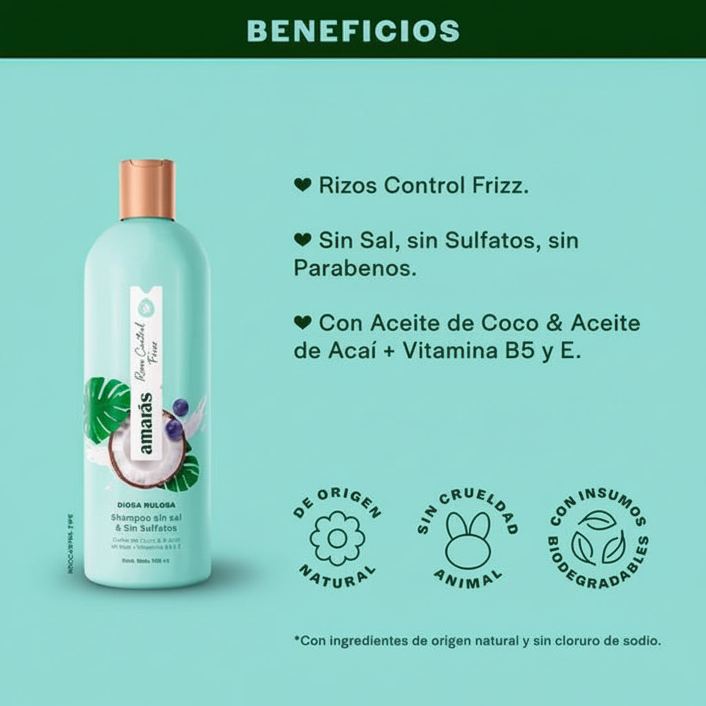 Shampoo Amaras Diosa Rulosa 700ml