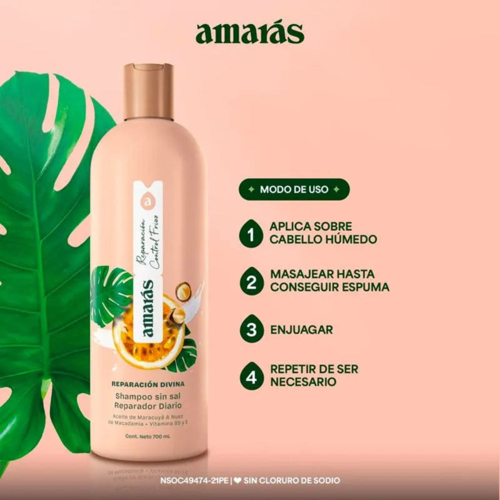 Shampoo Amaras Reparacion Divina 700ml