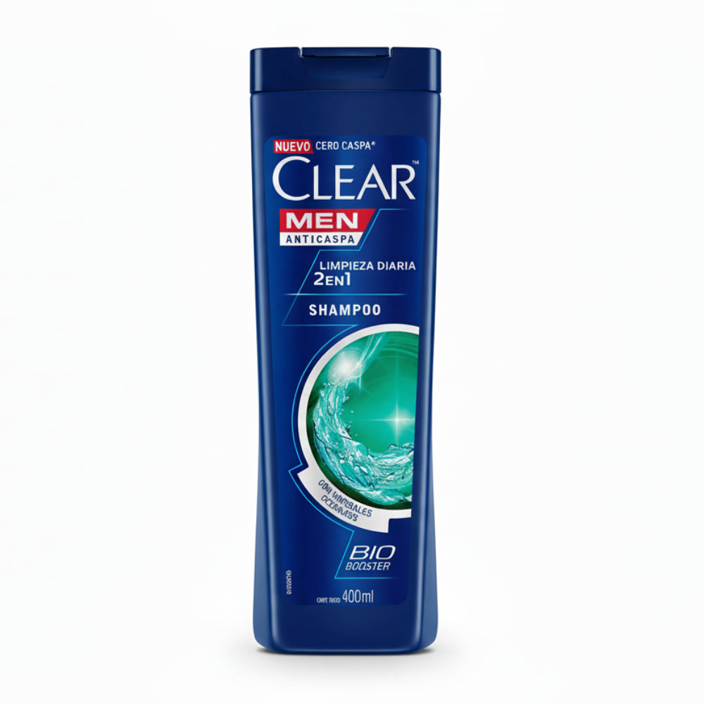 Shampoo Anticaspa Clear Men Limpieza 2 En 1  400ml