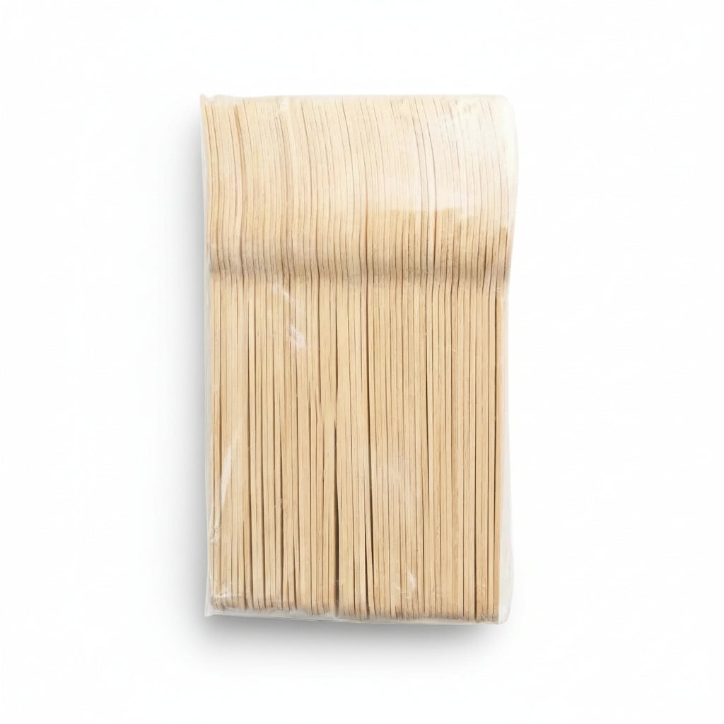 Tenedor De Bambu Ecológico 14 Cm Paquete 50 Und