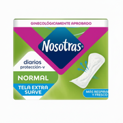 Toallas Nosotras Diarias Normal  15 Und