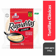 Tortillas Rapiditas Clásicas Bimbo 12 Und 310g