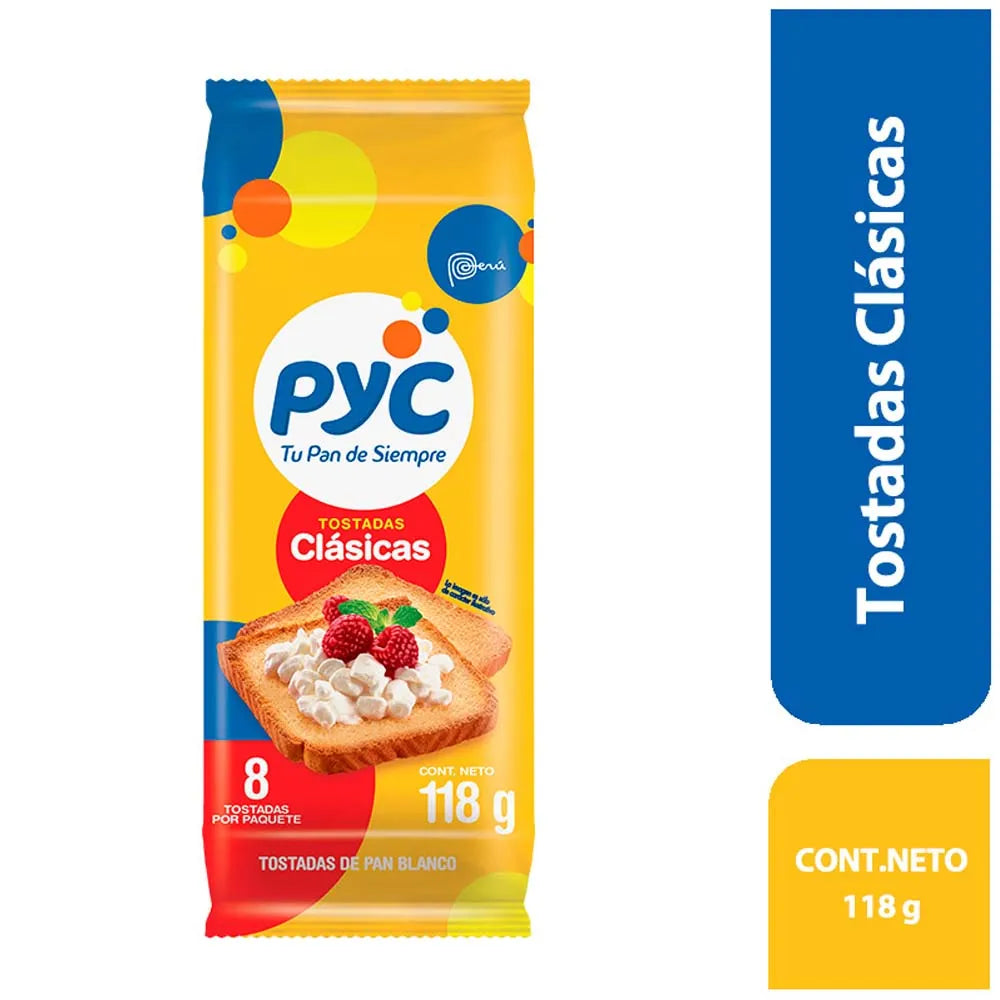 Tostadas PyC Clásica 8Und 118g