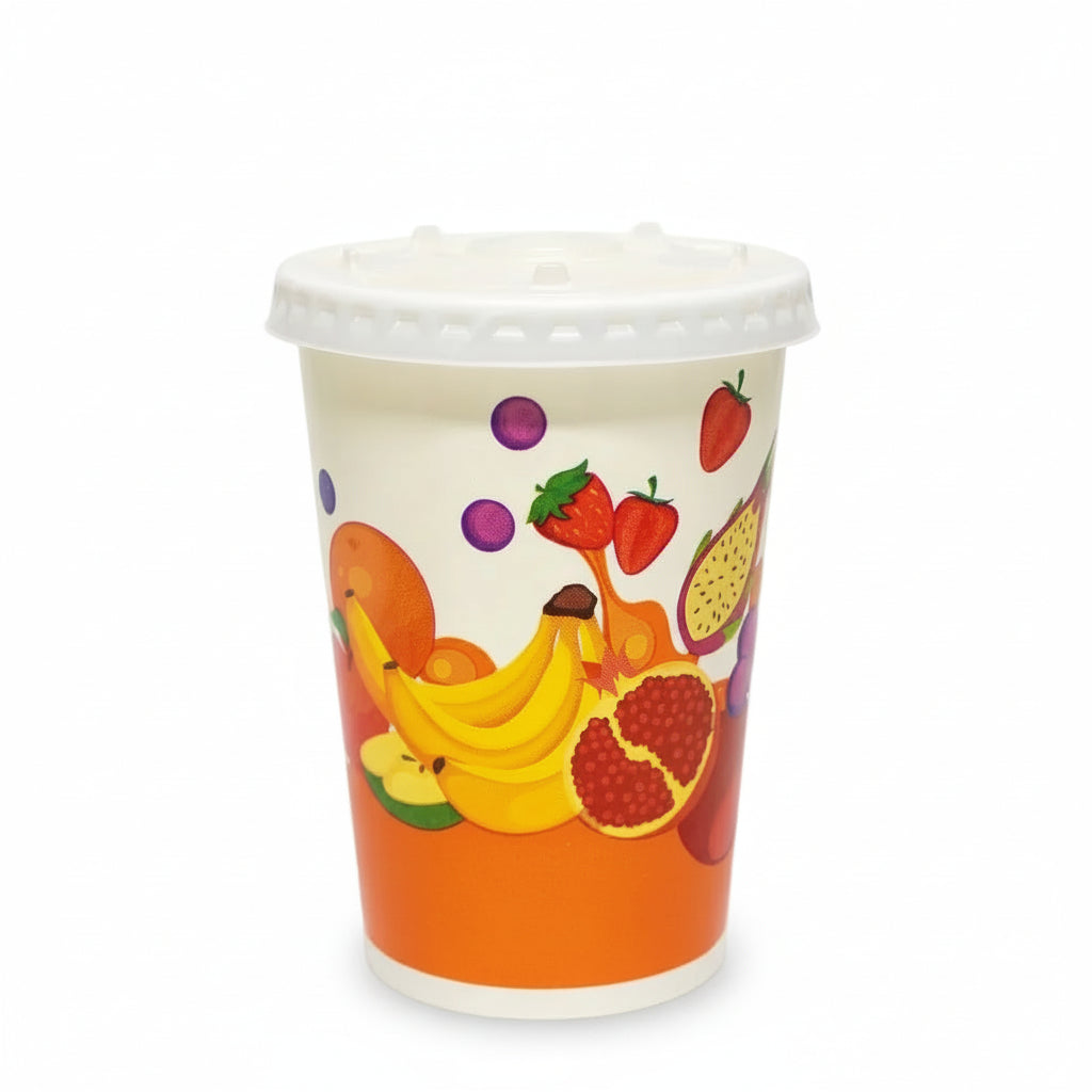 Vaso Fruta Pamolsa Con Tapa 12 Oz Paquete 25 und