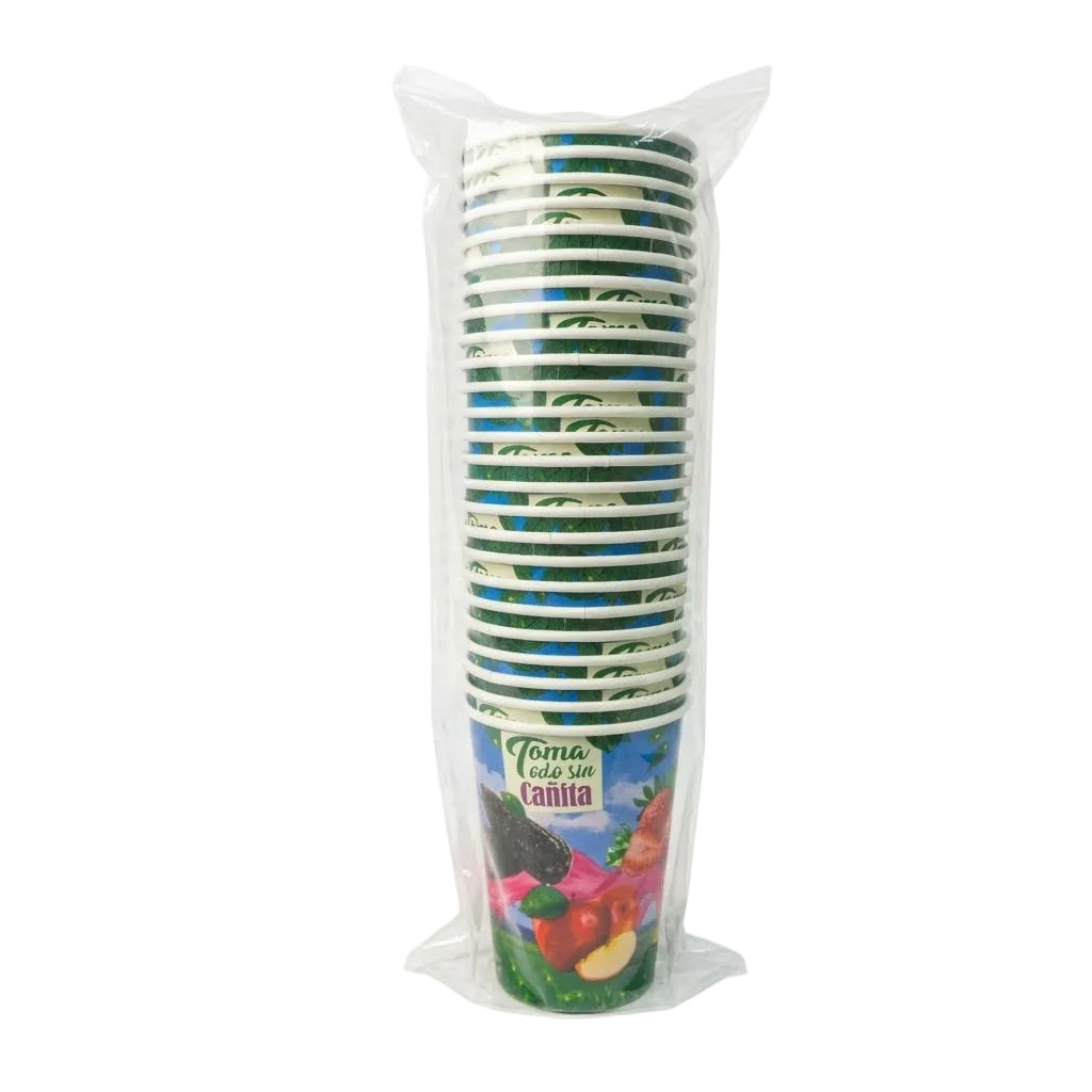 Vaso Fruta Tomatodo Sin Cañita 16 oz Paquete 25und