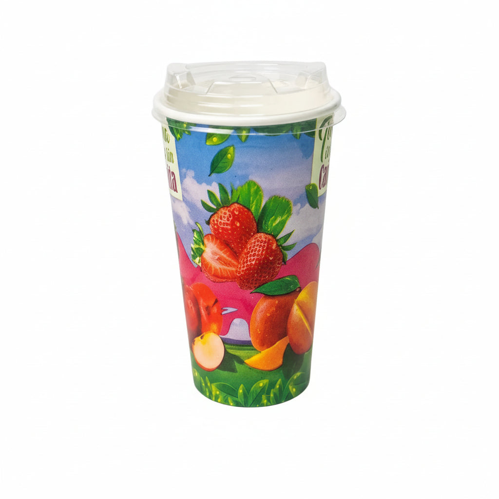 Vaso Fruta Tomatodo Sin Cañita Eur 21oz Paquete 25 Und