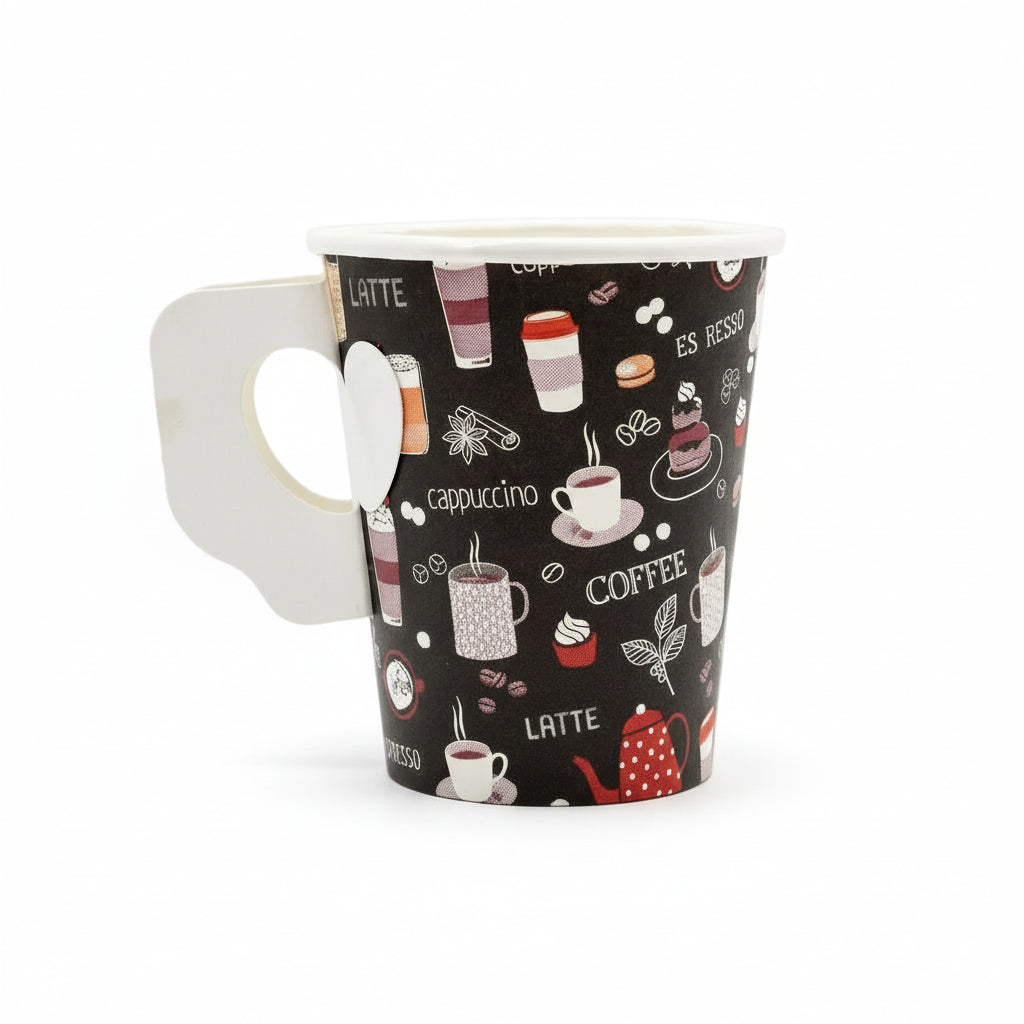 Vaso Polipapel Con Asa Inecoware 8oz Paquete 50 Und