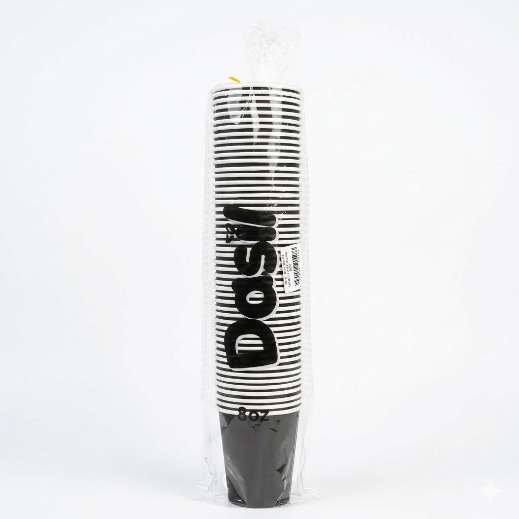Vaso Polipapel Dasil Negro 10oz Paquete 50und