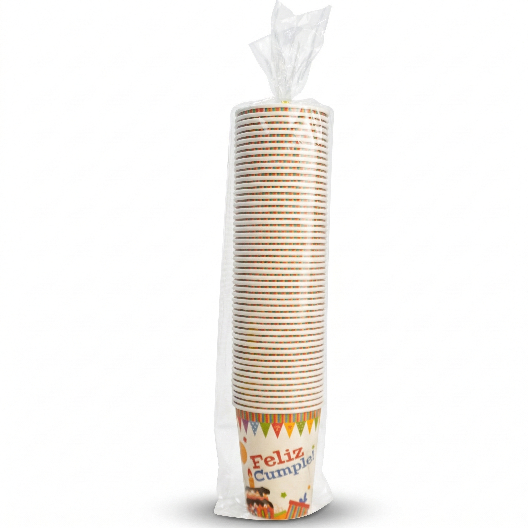 Vaso Polipapel De Cumpleaños 8oz Tevian Paquete 50Und