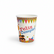 Vaso Polipapel De Cumpleaños 8oz Tevian Paquete 50Und