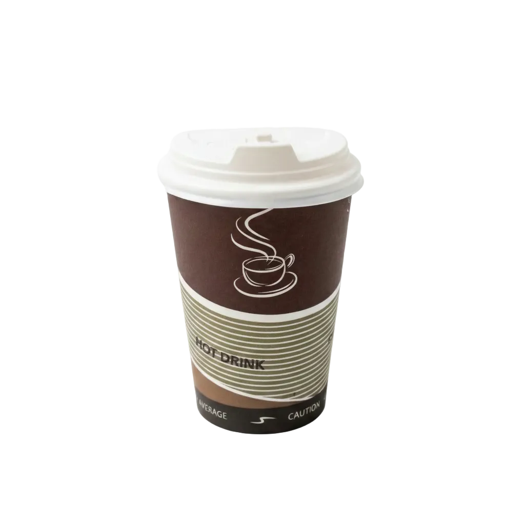 Vaso Polipapel Marrón Hawai 10oz Paquete 25 Und