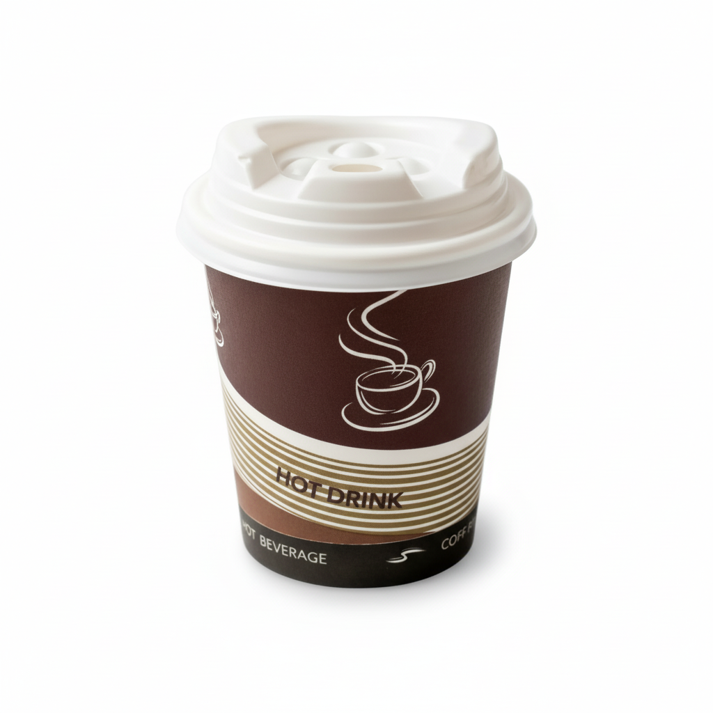Vaso Polipapel  Marrón Hawai 7Oz  Paquete 50Und