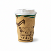 Vaso Polipel Café Onda Verde Pamolsa 12 Oz Paquete 50 Und
