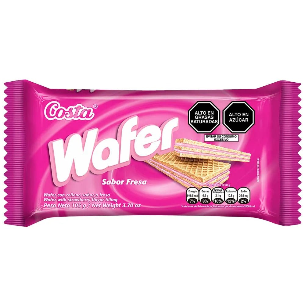 Wafer Costa Fresa 124g