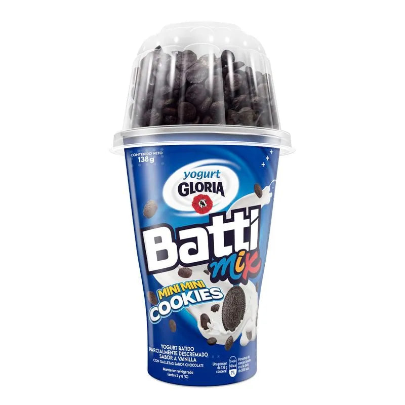 Yogurt Gloria Batti Mix Mini Cookis Vaso 138g