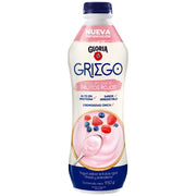 Yogurt Gloria Griego Frutos Rojos Botella 950ml