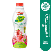 Yogurt Laive Sin Lactosa Sabor a Fresa Botella 946g