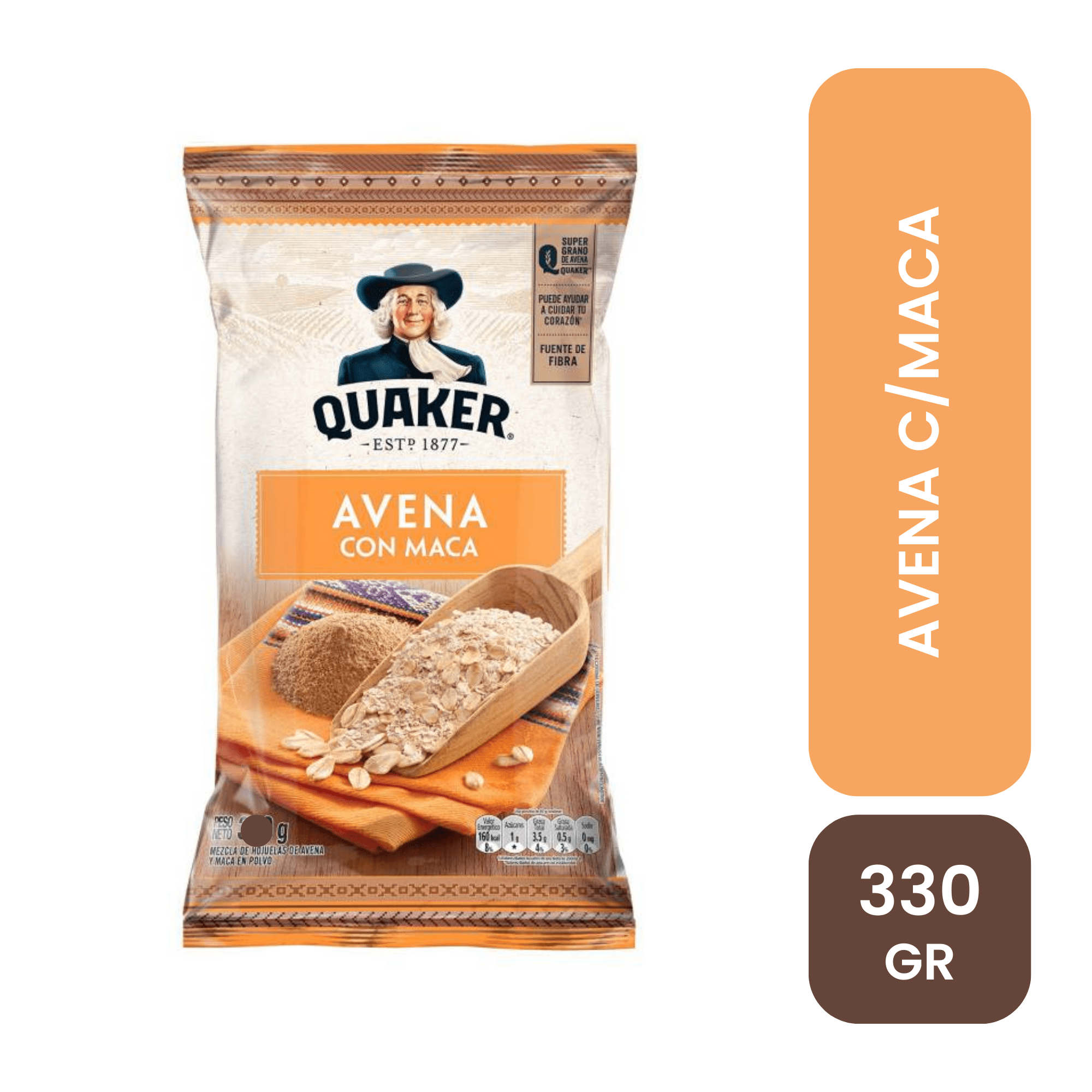 Avena Quaker Con Maca Bolsa 330g