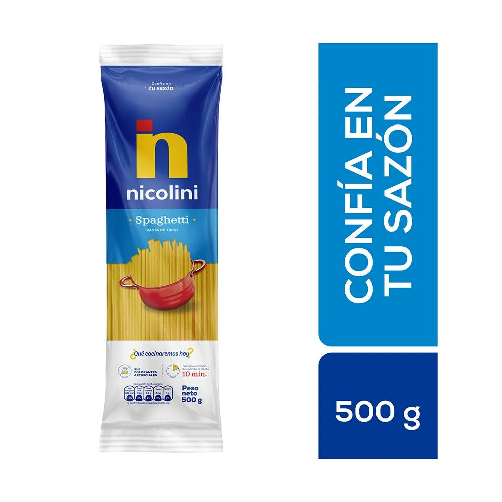 Fideos Nicolini Spaguetti 500Gr