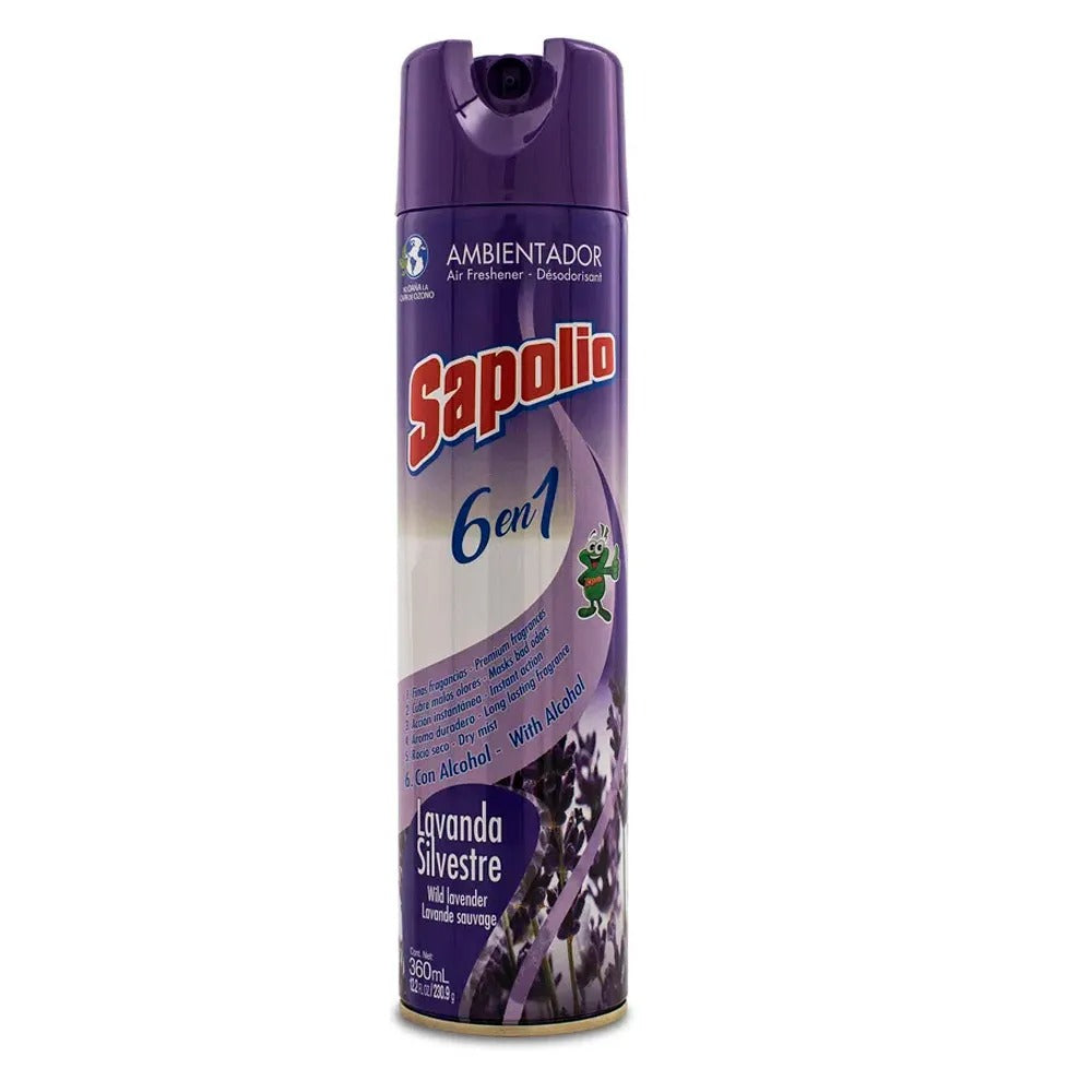Ambientador Aerosol Sapolio Lavanda 360Ml