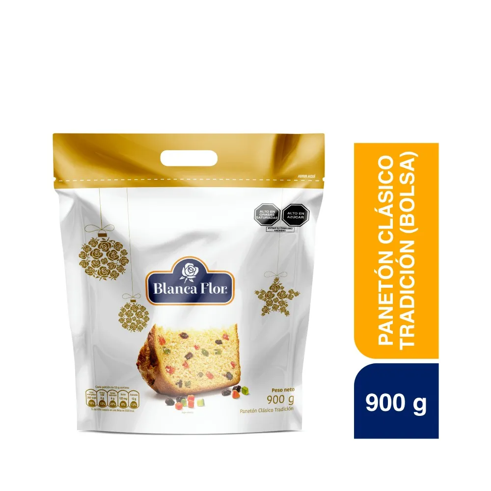 Paneton Blanca Flor Bolsa 900Gr