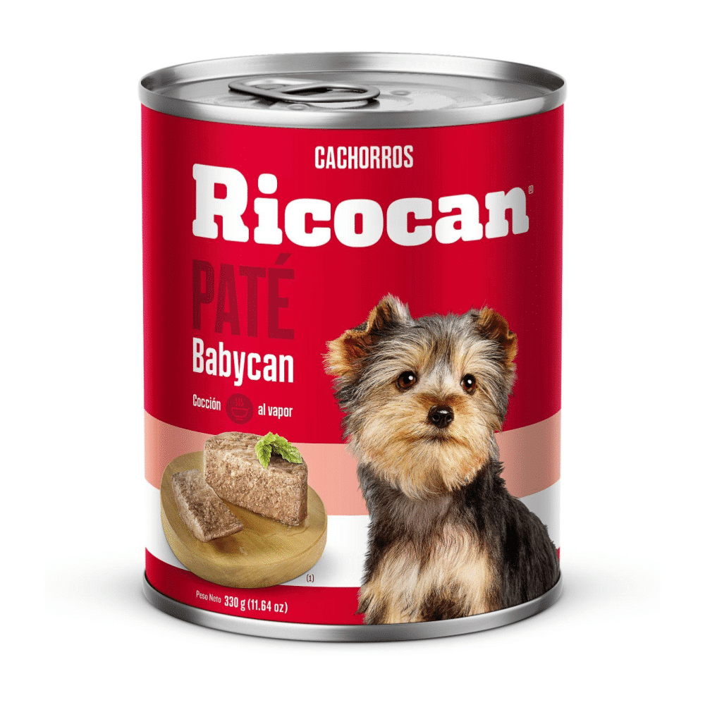 Alimento Húmedo para Perros Ricocan Pate Baybycan Lata 330g
