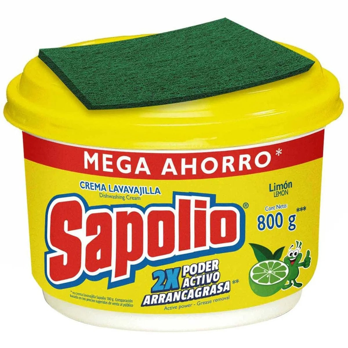 Lavavajilla Sapolio Limon 800Gr