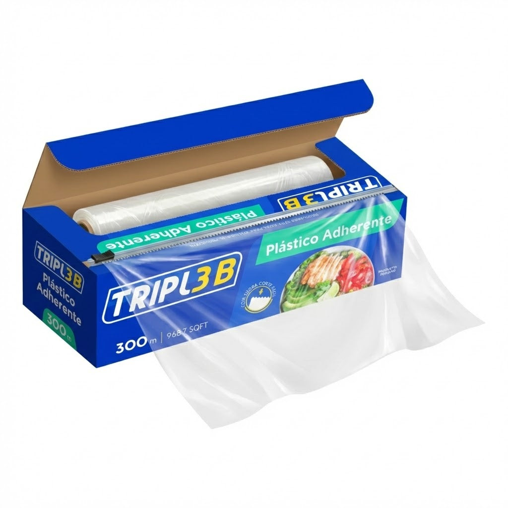 Papel Film Triple B Adherente 300m x 30cm