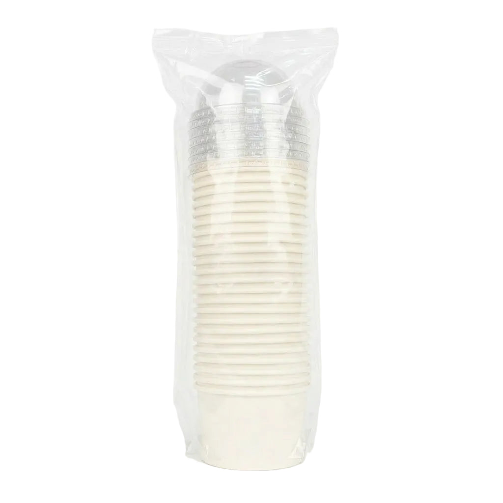 Contenedor De Helado 8 Oz Con Tapa Paquete 25 Und