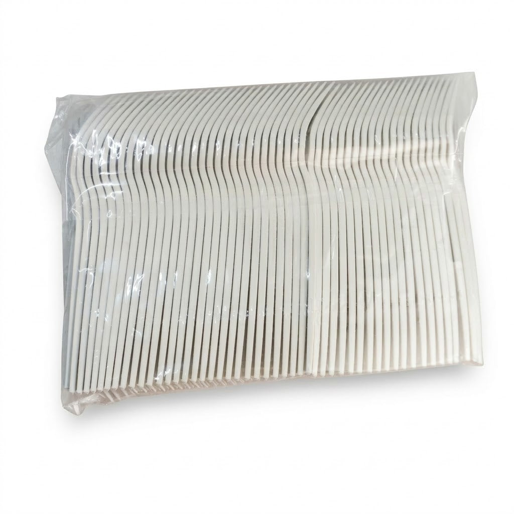 Tenedor Compostable  Fécula maíz Inecoware 16cm paquete 100 und