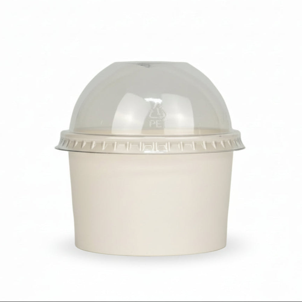 Contenedor De Helado 8 Oz Con Tapa Paquete 25 Und
