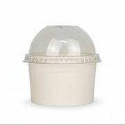 Contenedor De Helado 8 Oz Con Tapa Paquete 25 Und